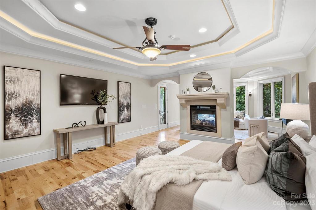 Primary bedroom on lower level