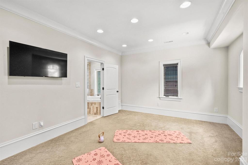 Exercise/flex room off upper level primary BR