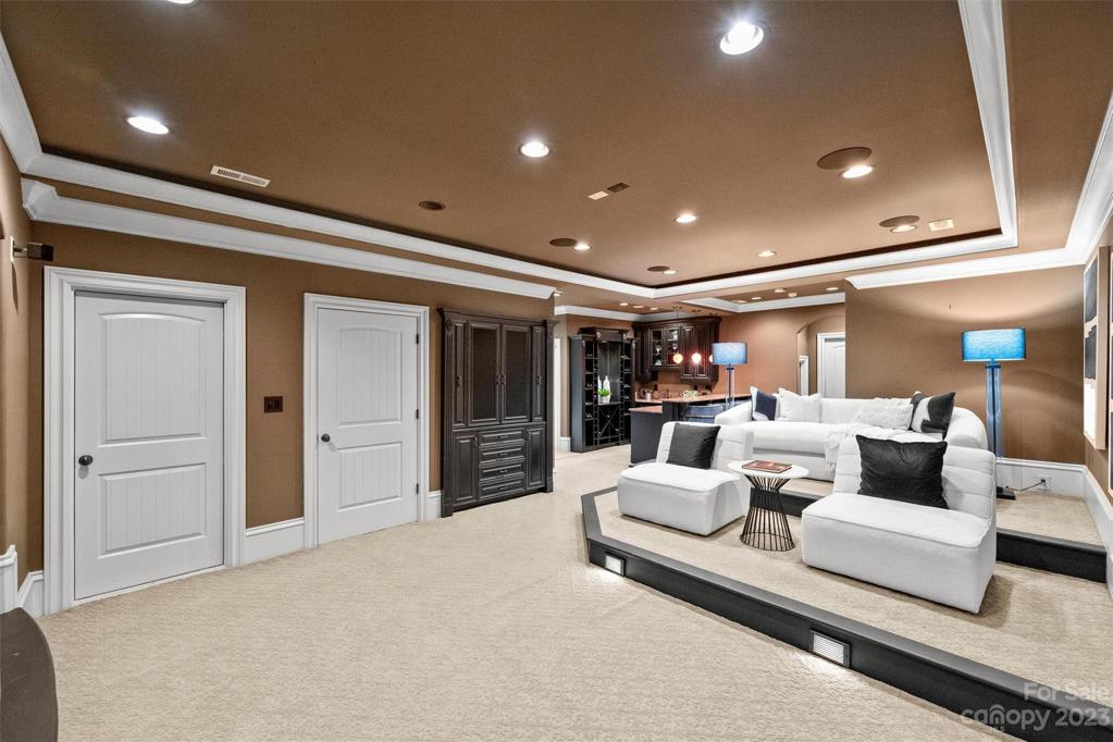 Movie/flex room on third floor