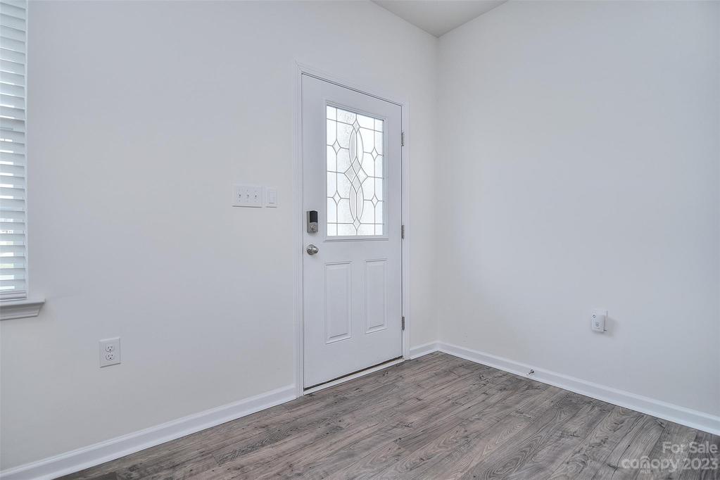 Front door with beautiful glass detail