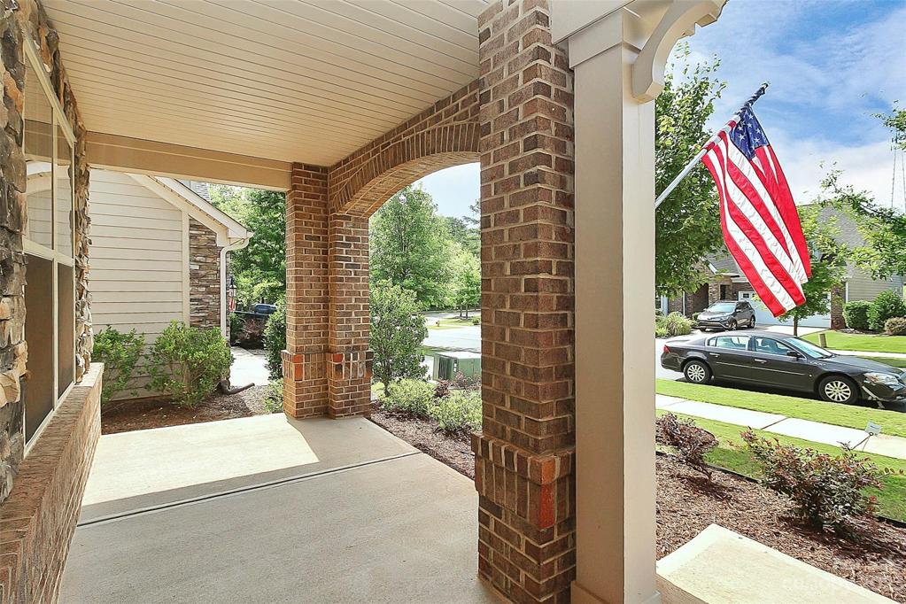 Spacious covered front porch