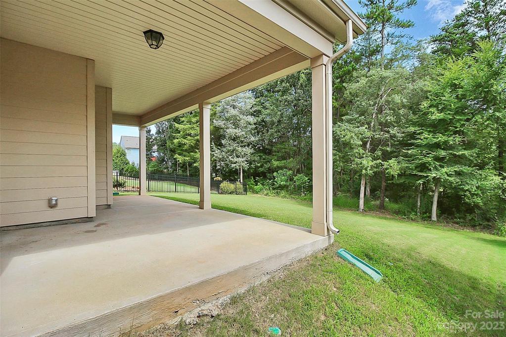 Covered back patio