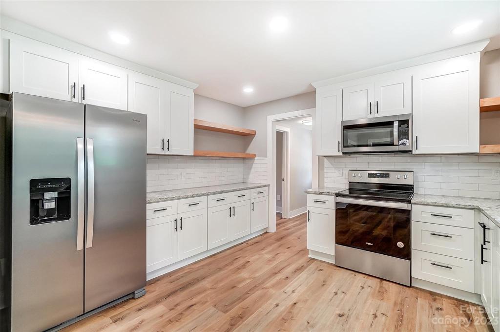 Plenty of counter space for all your prepping needs.