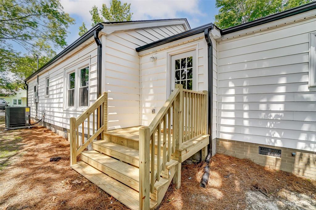 Back porch presents you to your back yard.