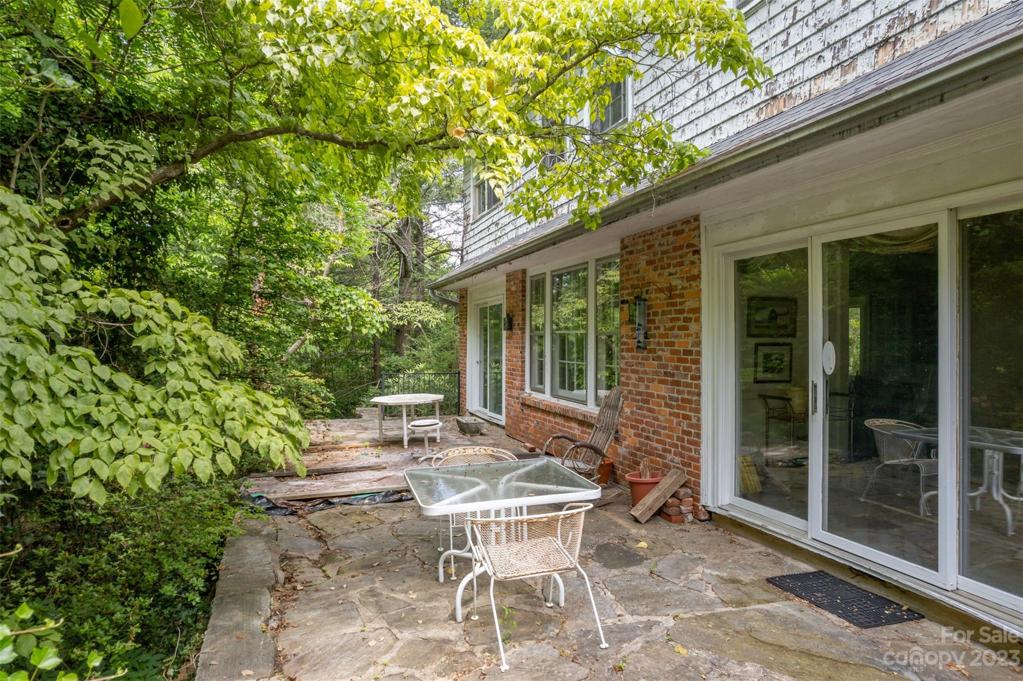 Patio accessible from the dining room and sunroom