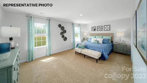 Primary bedroom on upper level