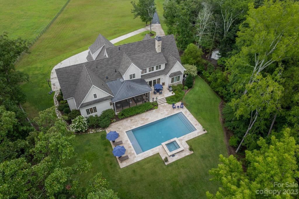 Aerial view of property