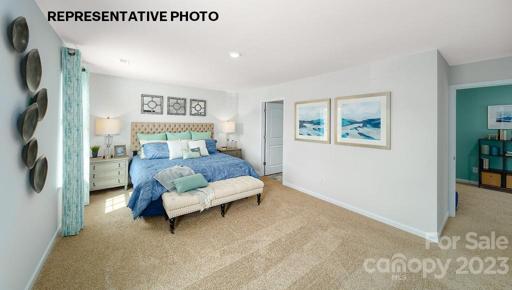 Primary bedroom on upper level