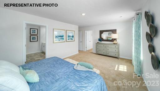 Primary bedroom on upper level