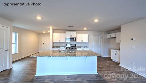 Kitchen with large island