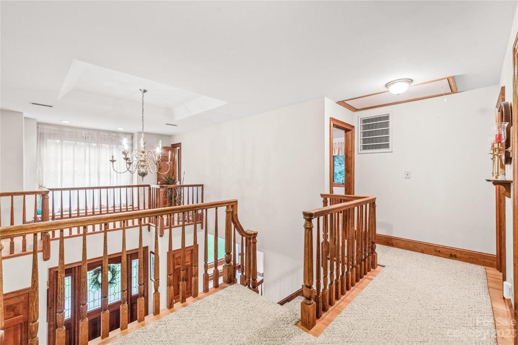 Upstairs hall leading to bedrooms and bathroom