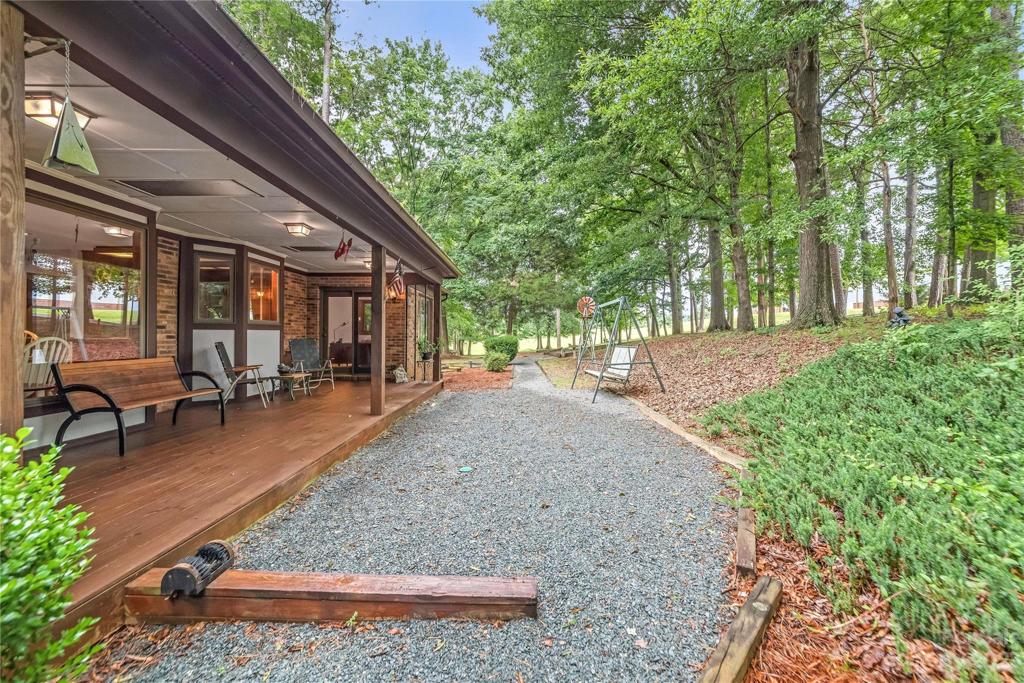 view of rear covered porch