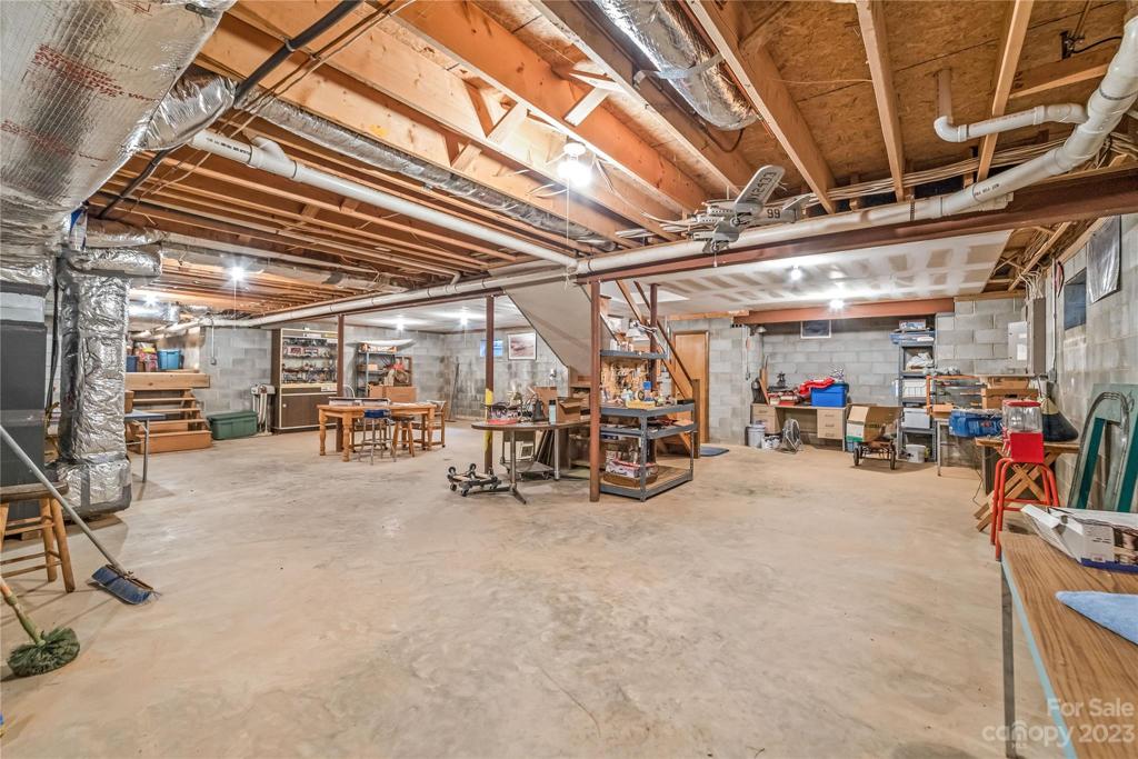 Separate storage room in basement perfect for a root cellar