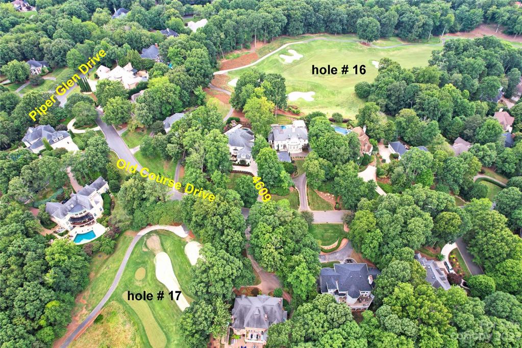 Spectacular Piper Glen golf course view from both the front and rear of the home.