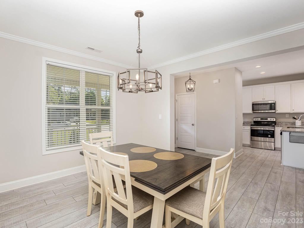 Dining Room looking towards front entrance & kitchen