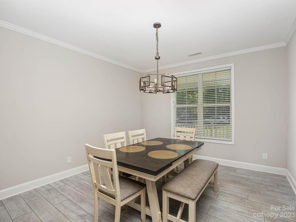 Large open dining room