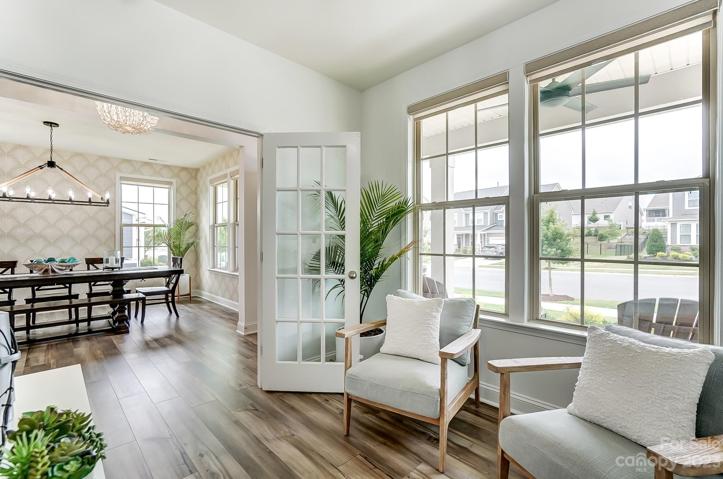 First floor office with French doors