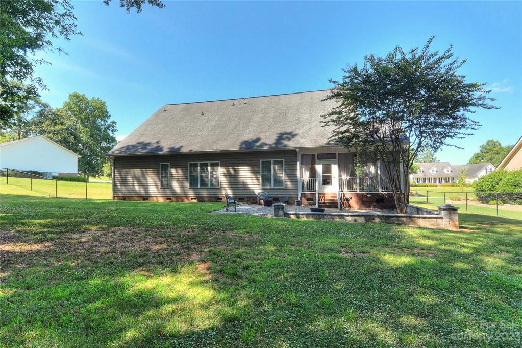 Back of home.  Lots of good shade from trees.