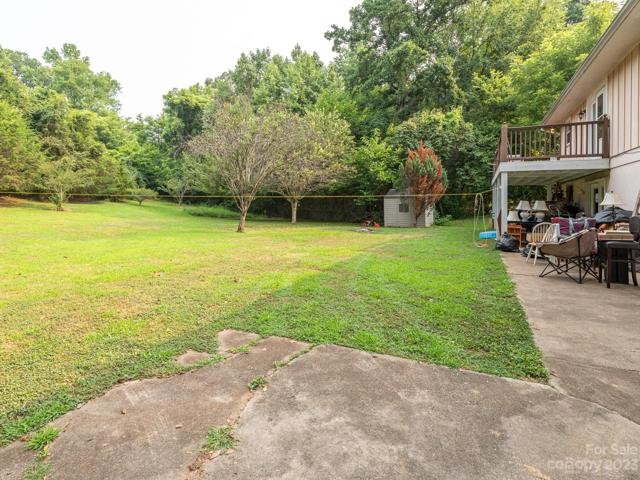 Backyard plus patio and deck