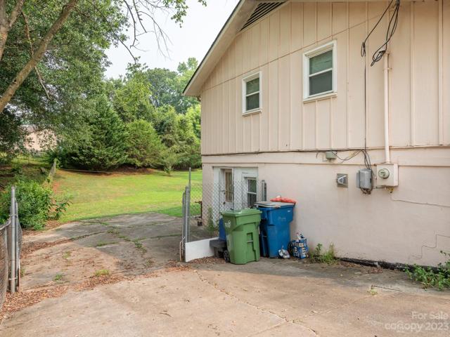 Parking into backyard