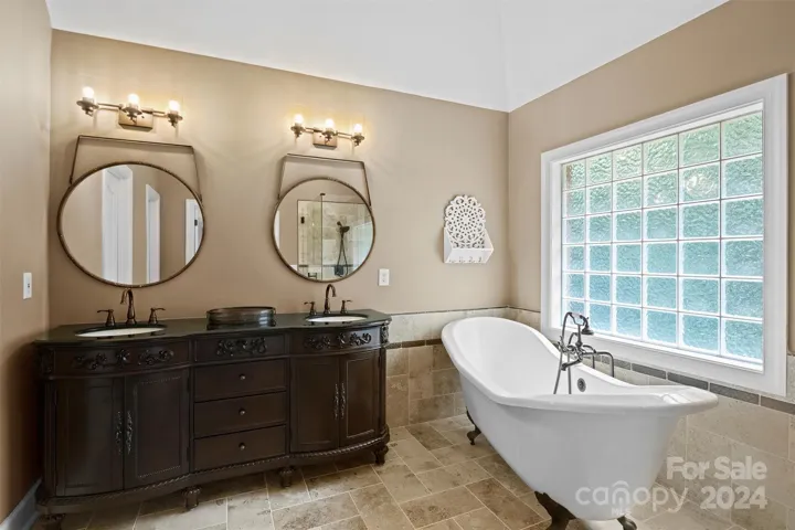 Newly Renovated bathroom - dual sinks