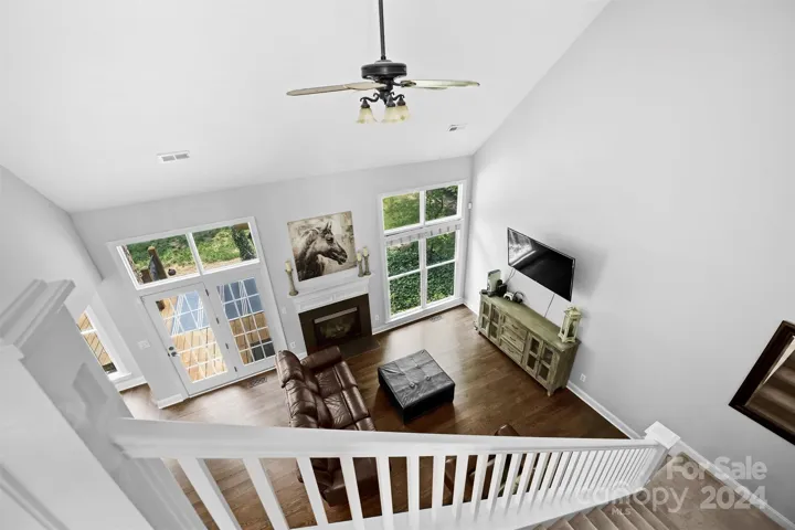 Stairwell overlooking Living