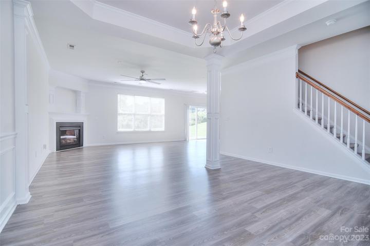 The dining area could be used as a flex space for whatever your heart desires.