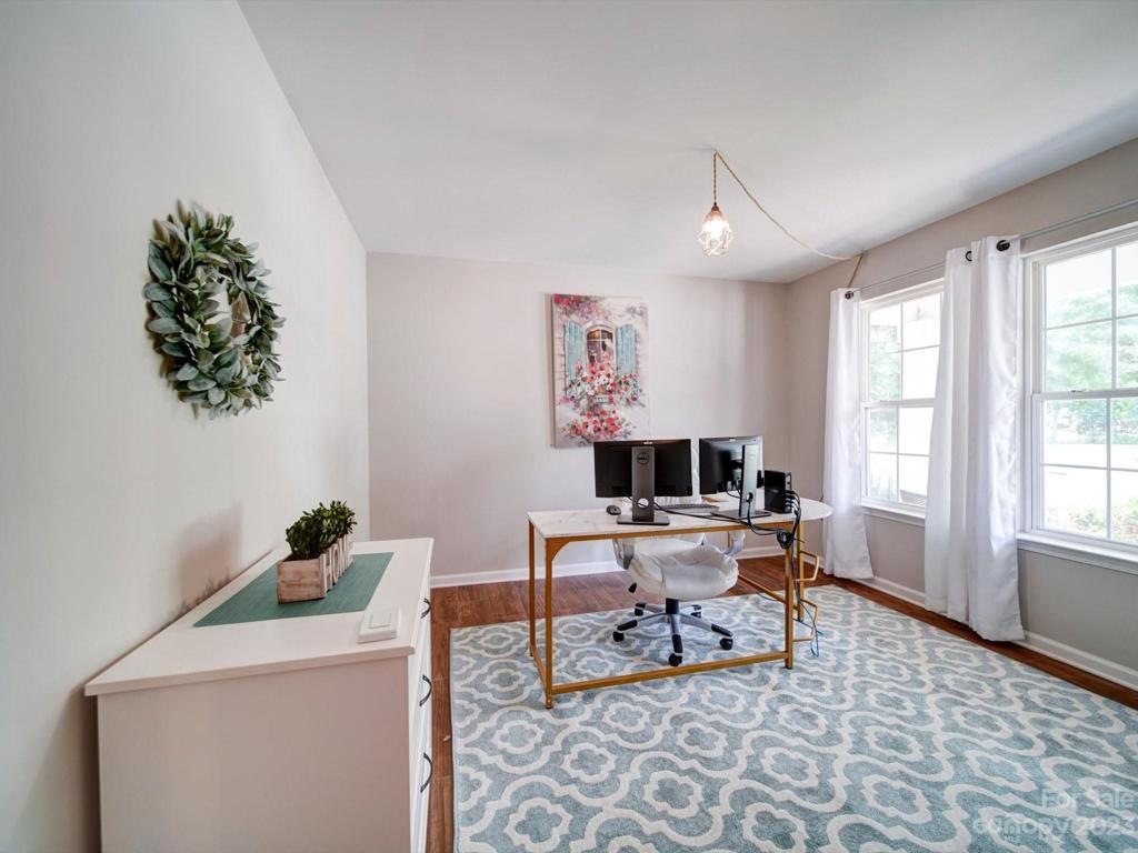 Home office is flooded with natural light!