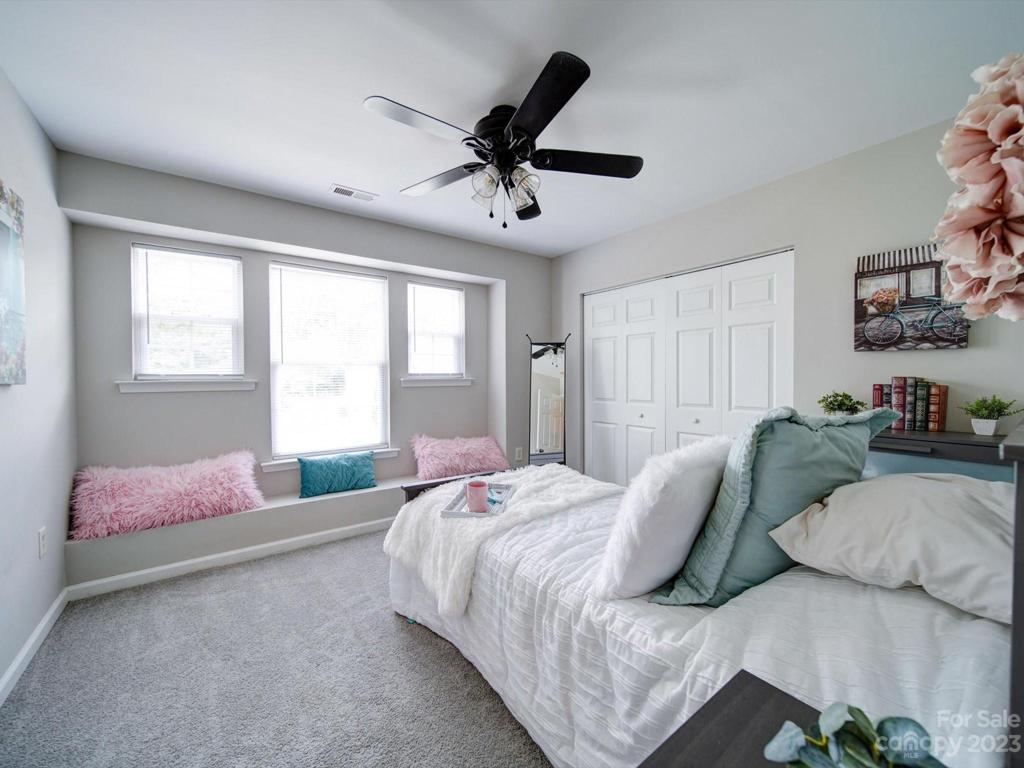 The window seat invites you to dream of far off spaces!