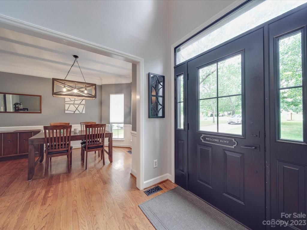 Front Entryway and Dining Room