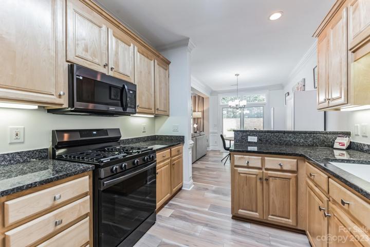 kitchen facing dining area