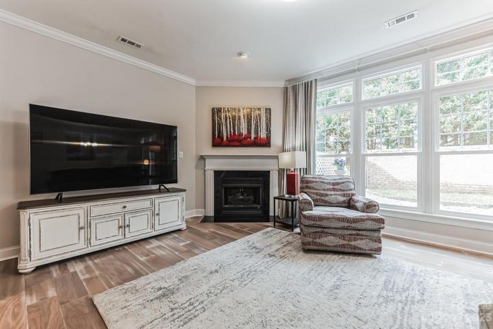 great room facing fireplace
