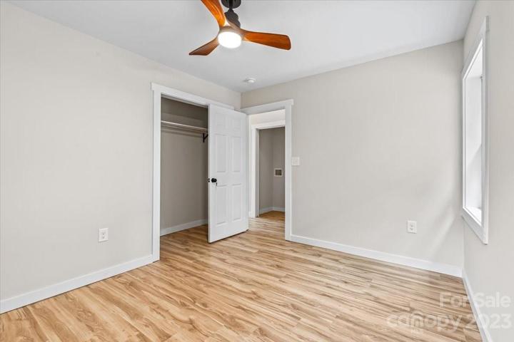 Oversized bedroom 2 with a spacious closet.