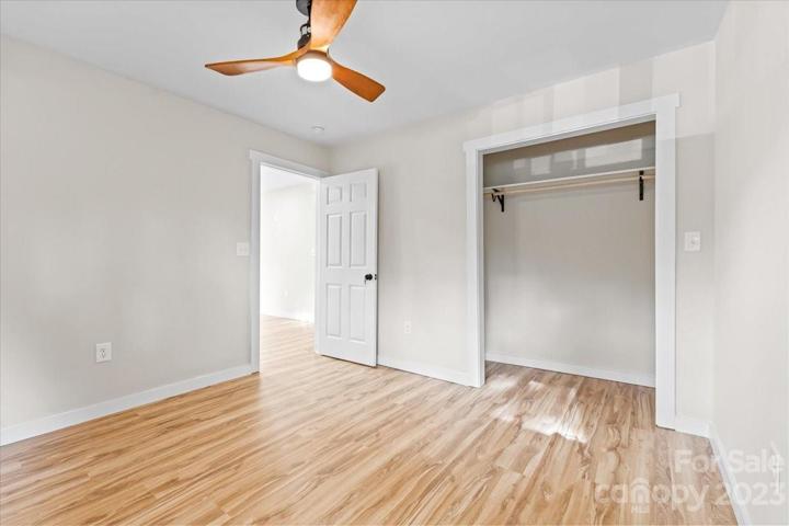 Oversized bedroom 1 with a spacious closet.