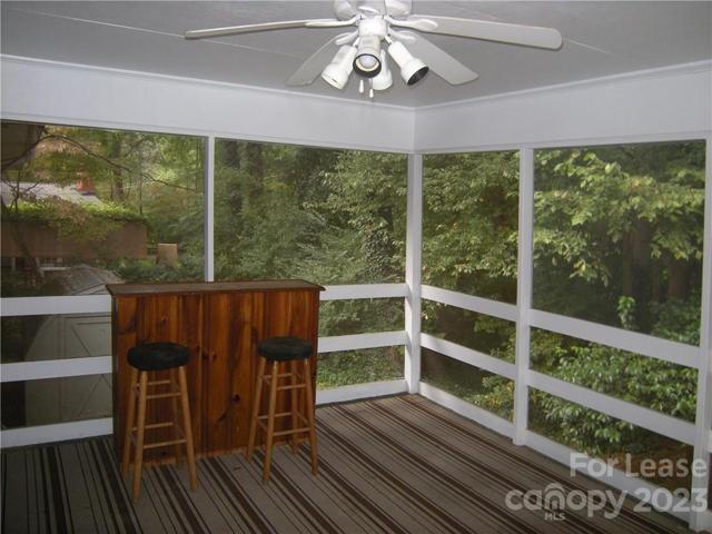 Screened-in porch.