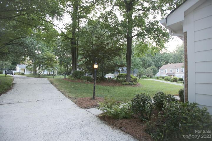 Well landscaped front yard