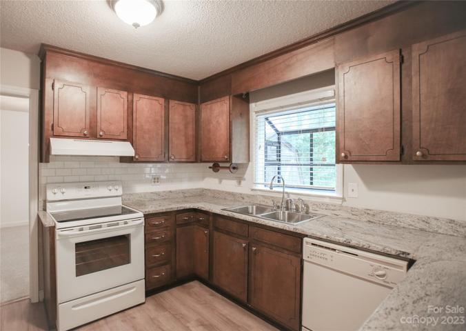 Kitchen with updated countertops