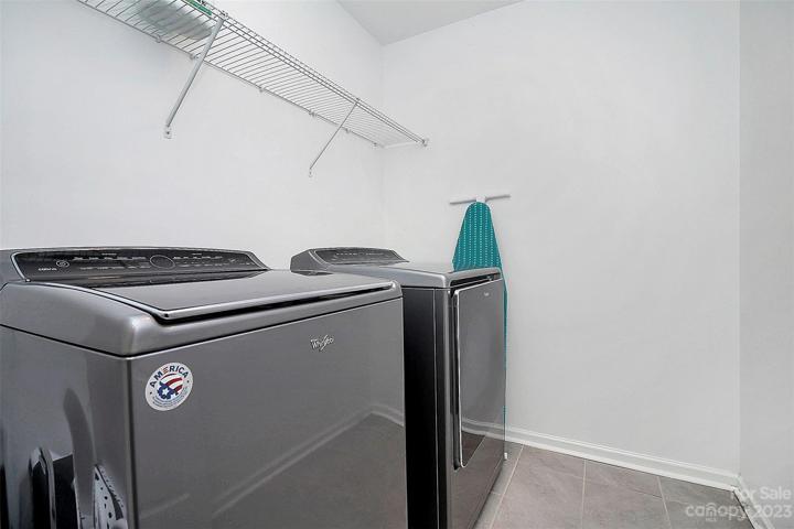 Laundry room convenient to bedrooms and so much storage space!