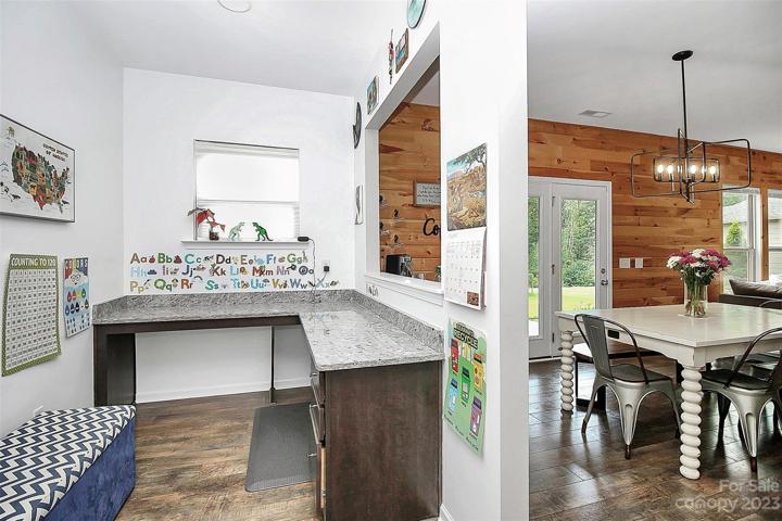 Home command center/office nook with built in cabinet/drawer space.  Need more privacy?  A little drywall & add door; Viola!