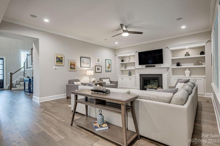 Great Room w/ Custom built-ins.