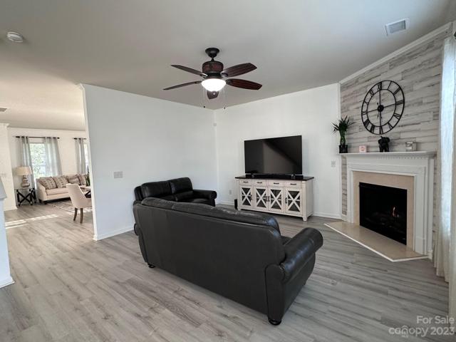 Living Room with Gas Fireplace