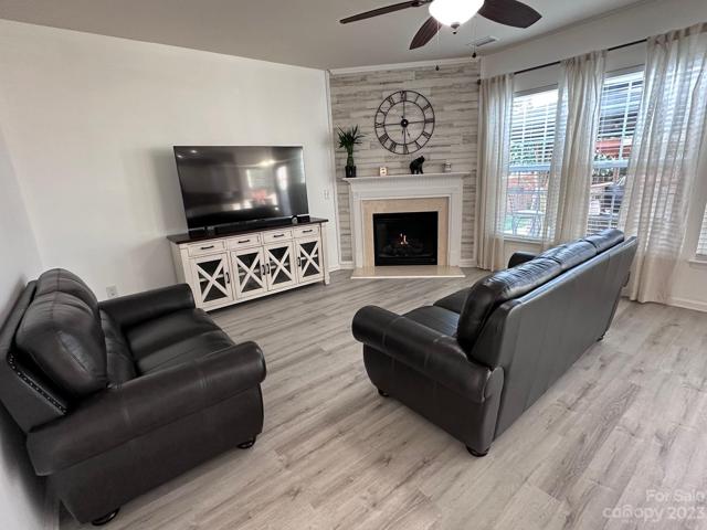 Living Room with Gas Fireplace