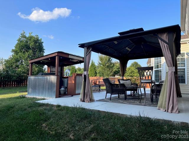Backyard with Grilling Station