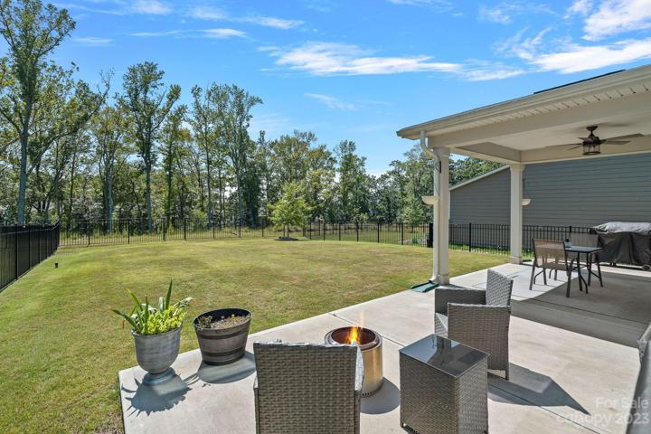Extended back patio