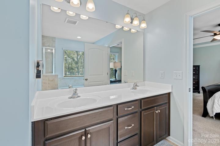 Primary bath with double sinks