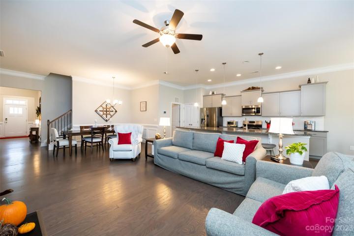 Living room with gas fireplace