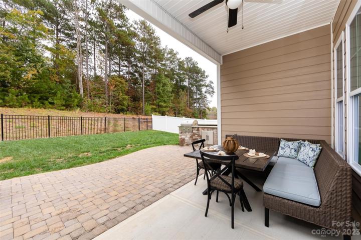 Covered back patio