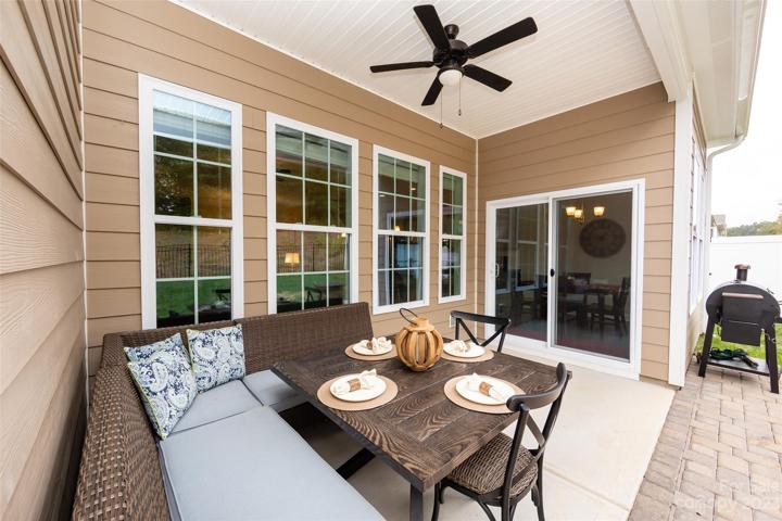 Covered back patio
