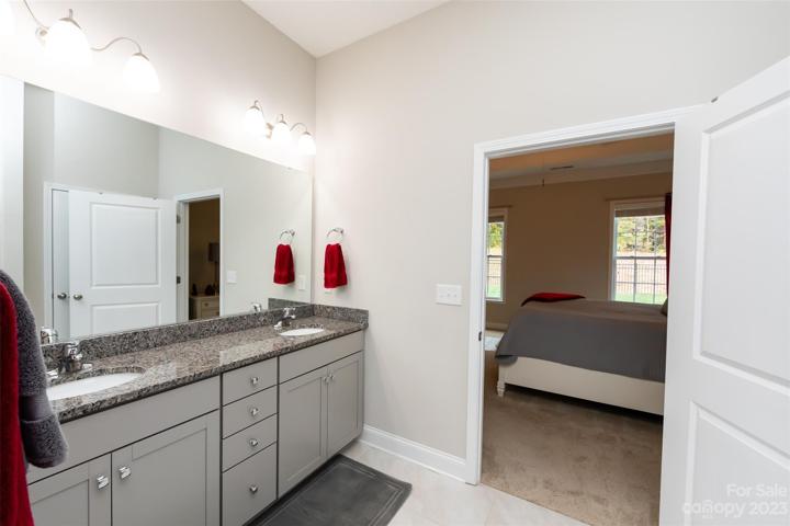 Primary  bathroom with double vanity