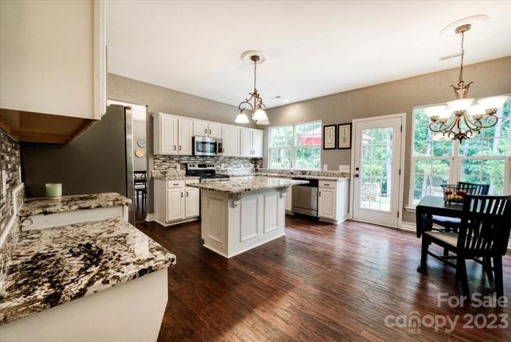 large kitchen with island